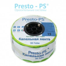 Капельная лента Presto-PS эмиттерная 3D Tube 3D-15-1000