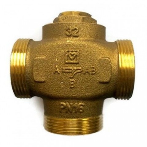 Термостатичний клапан триходовий Hertz TeploMix 1 1/2" (61 °C), Kv 14 - DN32