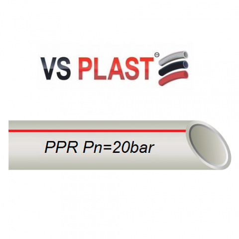 Труба VS Plast PPR Stabi PN25 40x6.4